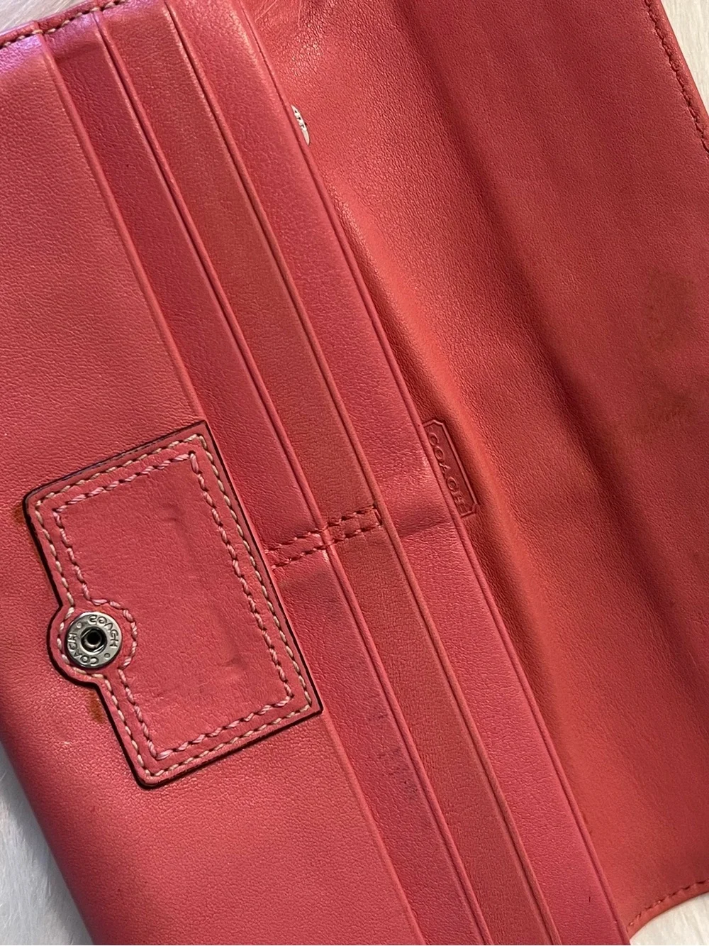 Coach Y2K Pink Soho Buckle Wallet